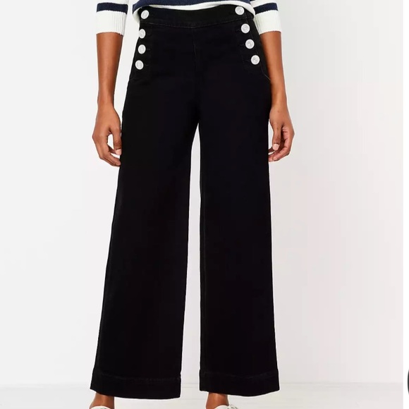 LOFT Pants - NWT Black Loft Wide Leg Pants